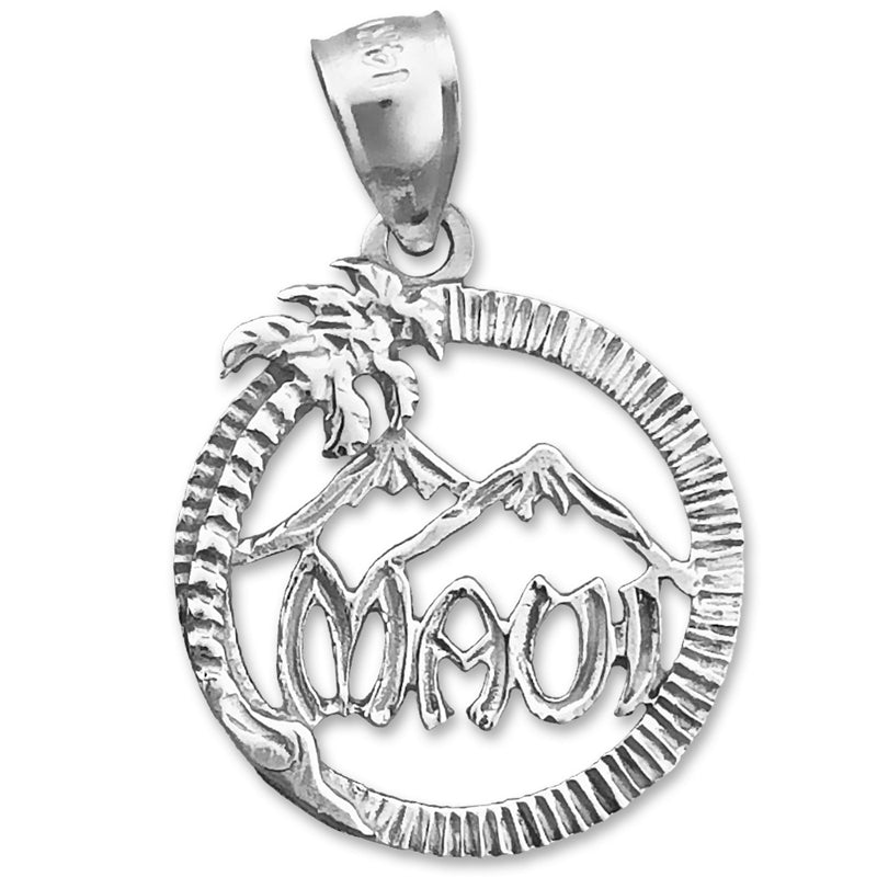 14K Gold Maui im Kreis Charm-Anhänger