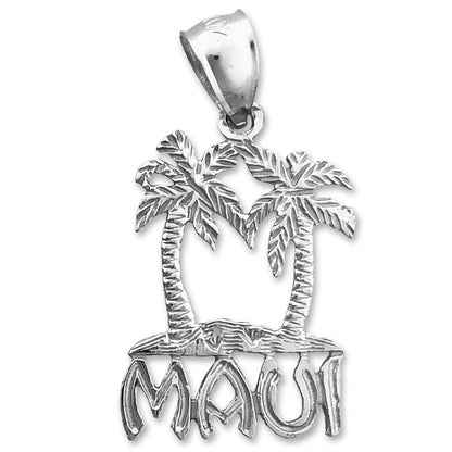 14K Gold Maui Charm mit Palmen