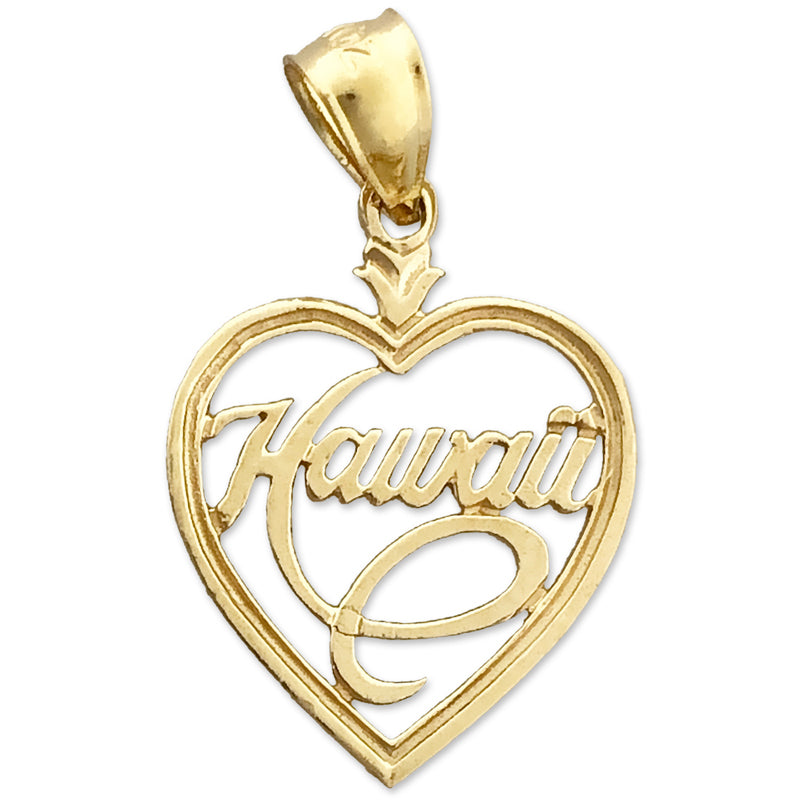 14K Gold Hawaii-in-Herz Charm