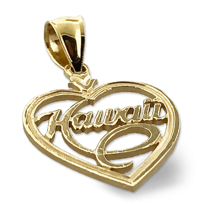 14K Gold Hawaii-in-Herz Charm