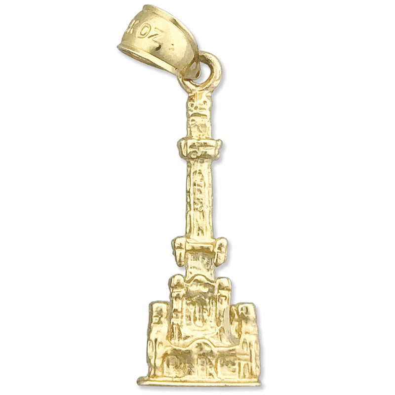 Chicago Water Tower Charm aus 14K Gold, 3D