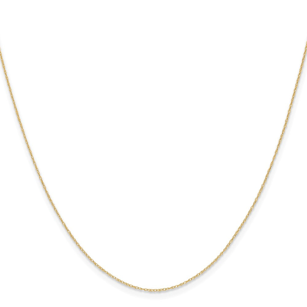 14K Gelbgold.4 Mm Carded Ankerkette Kordel Halskette