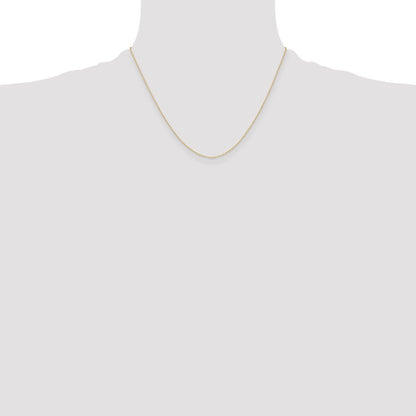 14K Gelbgold.4 Mm Carded Ankerkette Kordel Halskette
