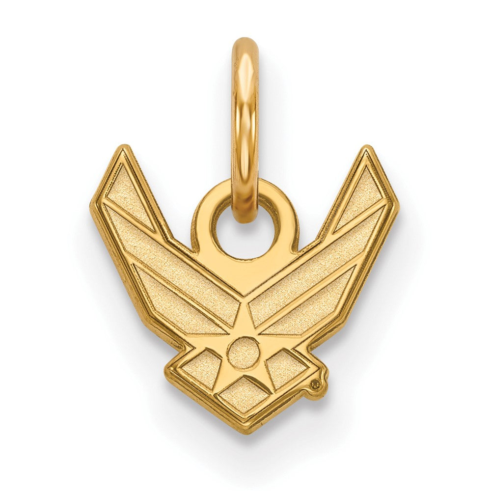 14K Gelbgold Gold Logoart U.s. Luft Kraft Xs Anhänger