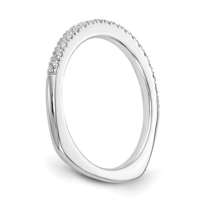 True Origin 14K Weißgold 3/8 Karat Im Labor Gezüchtet Diamant Vs+ F+ Komplett Ehering Ring