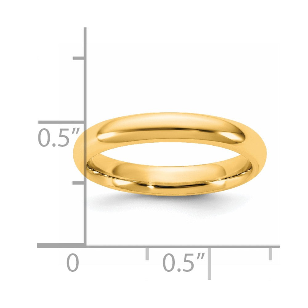 14K Gelbgold 3,5 mm Standard Komfort-Passform Ehering