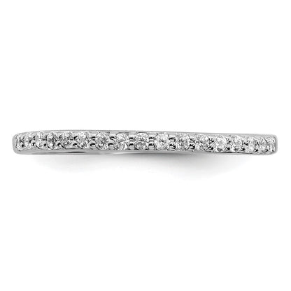 14K Weißgold 1/5 Karat Diamant Komplett Ehering Ring