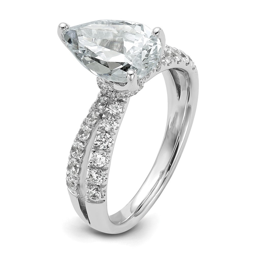 True Origin 14K Weißgold Verlobungsring mit Birnenschliff, 2,625 ct., im Labor gezüchteter Diamant VS+ F+, komplett