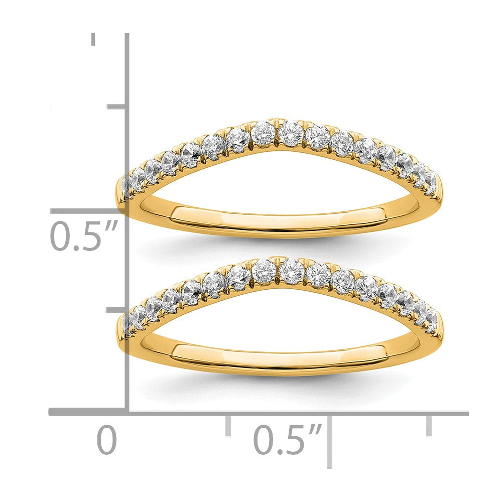 True Origin 14K Gelbgold 0,5K Laborgezüchtete Diamant VS+ F+ Set aus zwei kompletten Eheringen