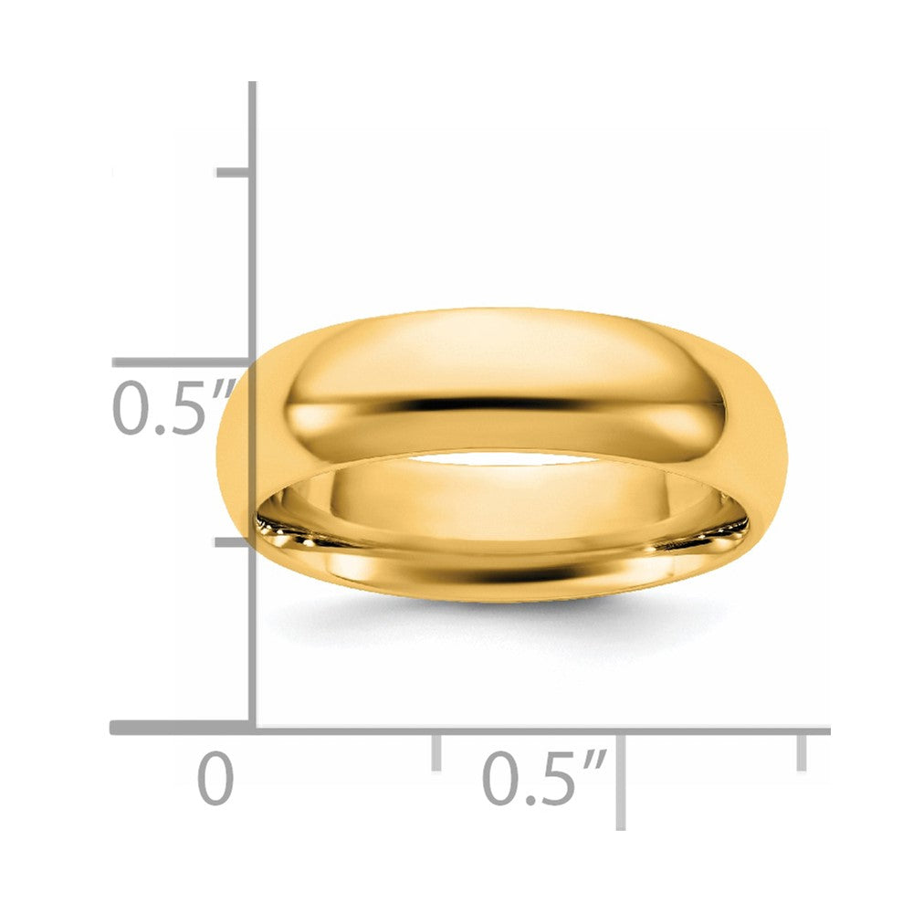 14K Gelbgold 5,5 mm Standard Komfort-Passform Ehering