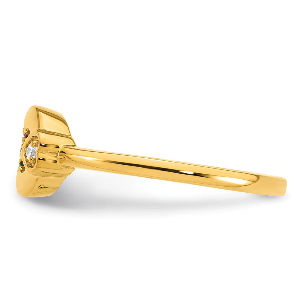 14K Weißgold Ehering mit 11 Diamanten in Kanalfassung