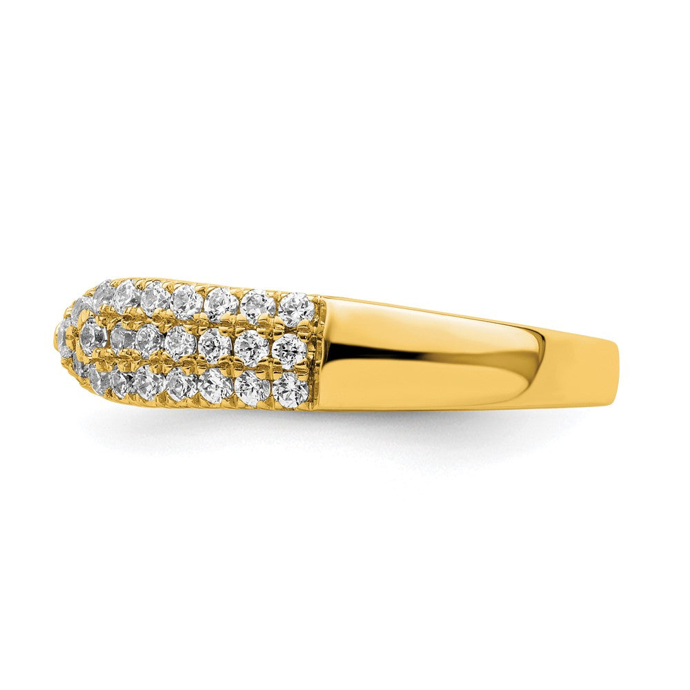 True Origin 14K Gelbgold 0,5K Labor-gezüchteter Diamant VS+ F+ Kompletter Ehering