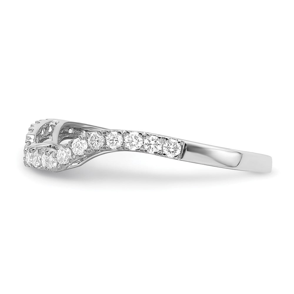 True Origin 14K Weißgold 1/4 Karat Im Labor Gezüchtet Diamant Vs+ F+ Komplett Ehering Ring