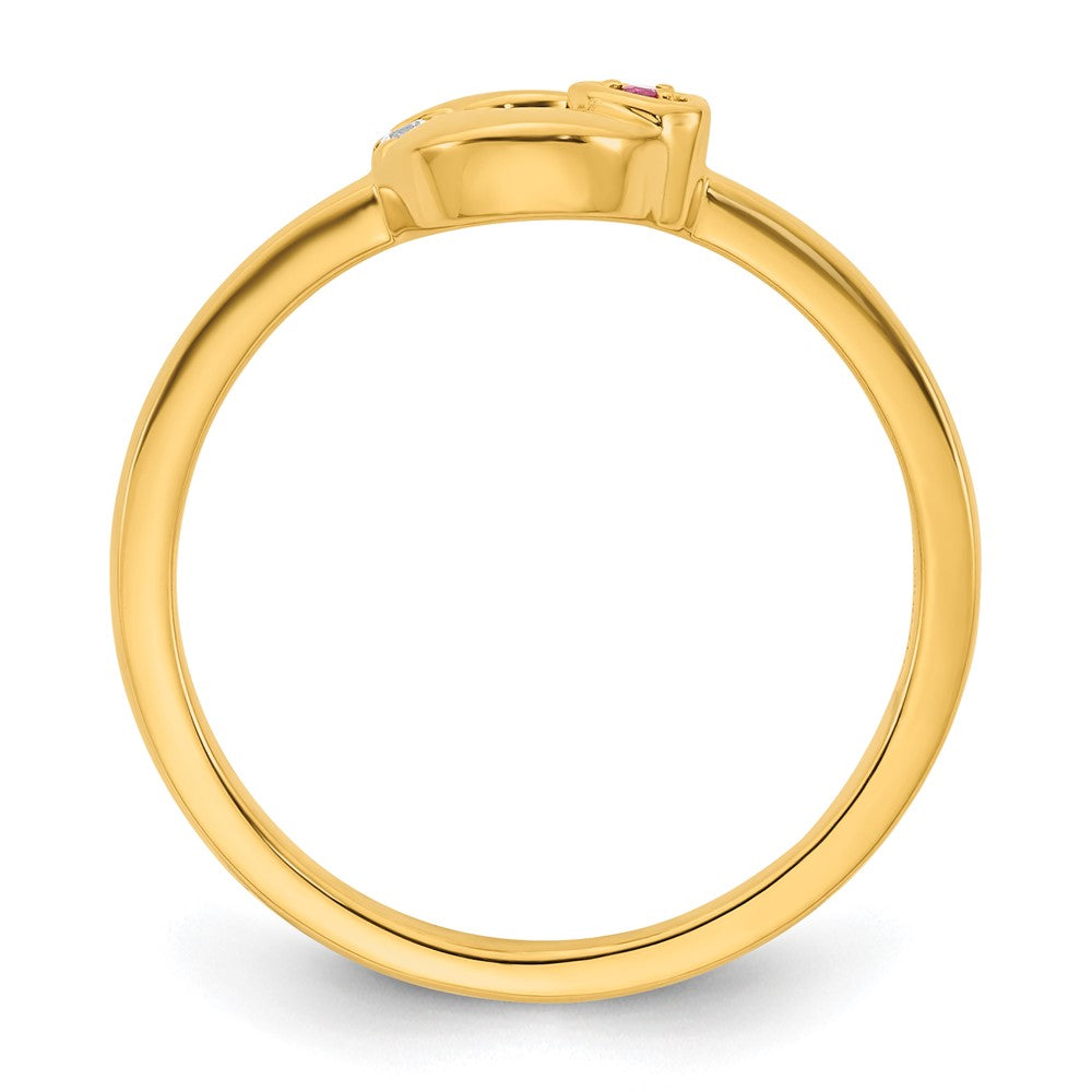 14K Weißgold Ehering mit 11 Diamanten in Kanalfassung, 0,99 ct. Gesamtgewicht