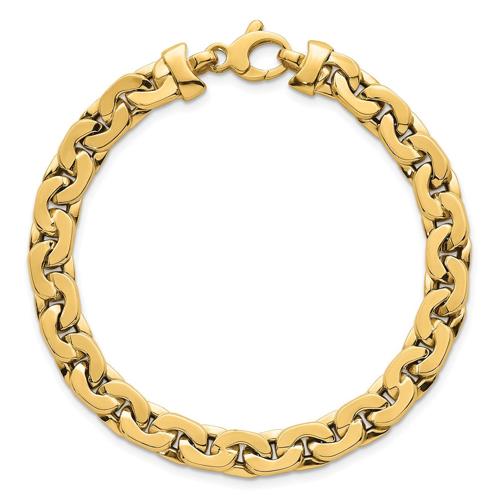 14K Gelbgold Poliert Fantasieglieder Gliederarmband