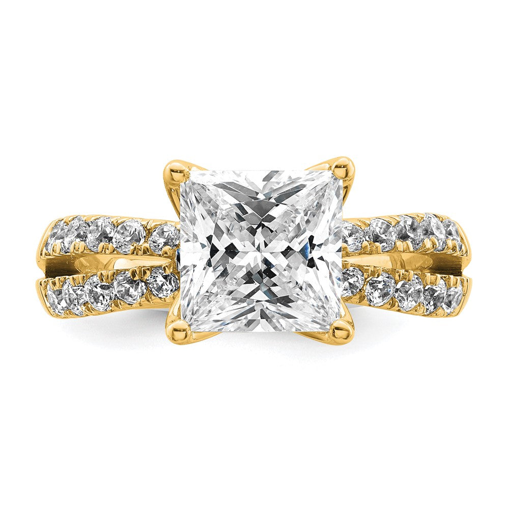 True Origin 14K Gelbgold 2,625 ct. Labor Gezüchteter Diamant VS+ F+ Kompletter Princess-Verlobungsring