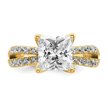 True Origin 14K Gelbgold 2,625 ct. Labor Gezüchteter Diamant VS+ F+ Kompletter Princess-Verlobungsring