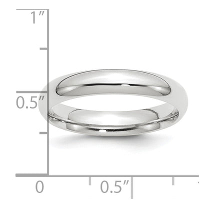 Platin 4mm Komfort-fit Ehering Ring