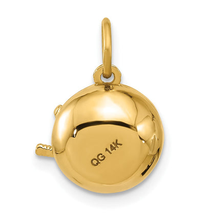 14K Gelbgold Fancy Ramen-Schüssel-Charm