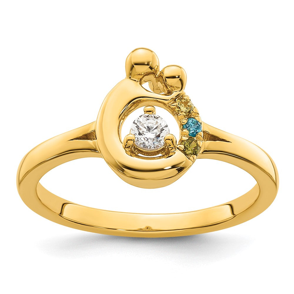 14K Weißgold Ehering mit natürlichen Diamanten