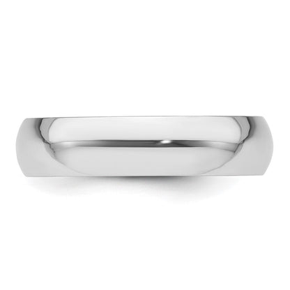 Platin 5mm Halb Rund Featherweight Ehering Ring