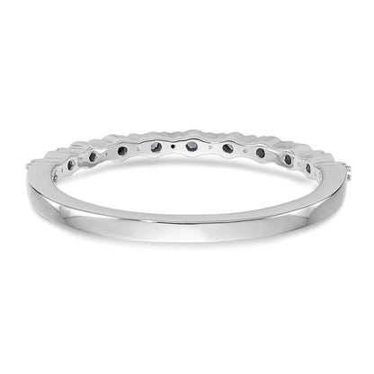 14K Weißgold Ehering mit 0,10 ct. blauen Diamanten, komplett