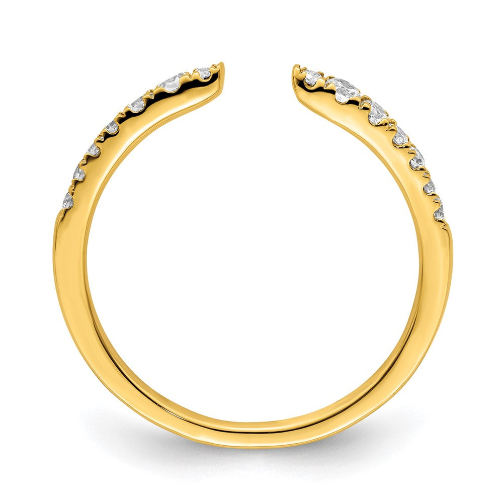 14K Gelbgold Ehering mit im Labor gezüchteten Diamanten, 0,25 ct., VS+ F+, True Origin, komplett