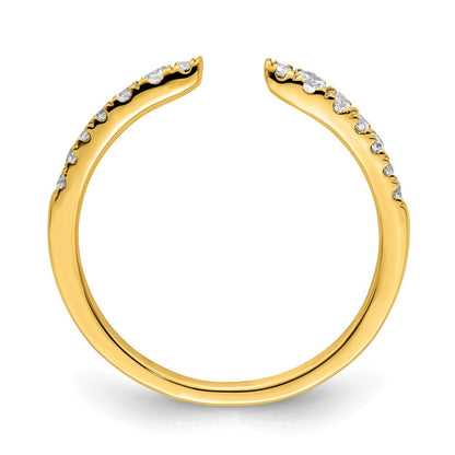 14K Gelbgold Ehering mit im Labor gezüchteten Diamanten, 0,25 ct., VS+ F+, True Origin, komplett