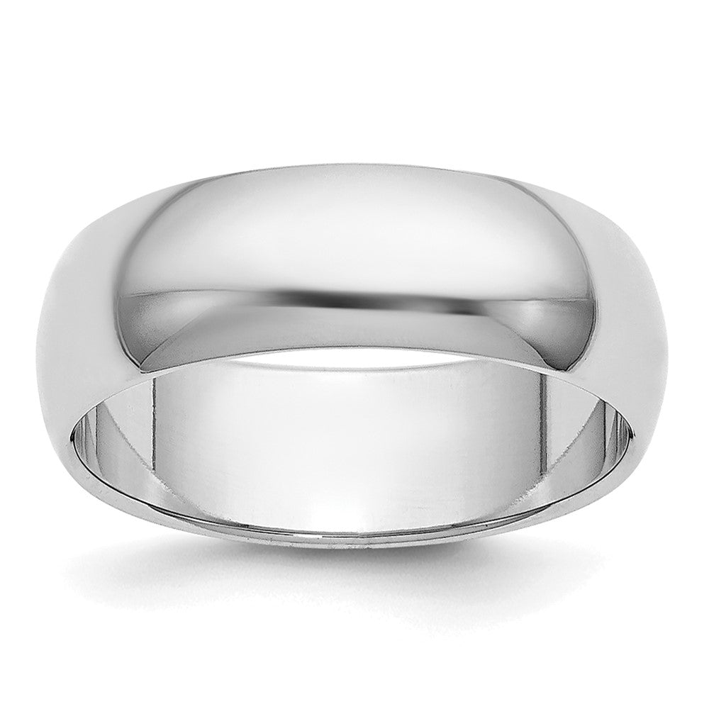 Platin 6mm Halb Rund Ehering Ring