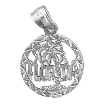 14K Gold Florida im Kreis Charm