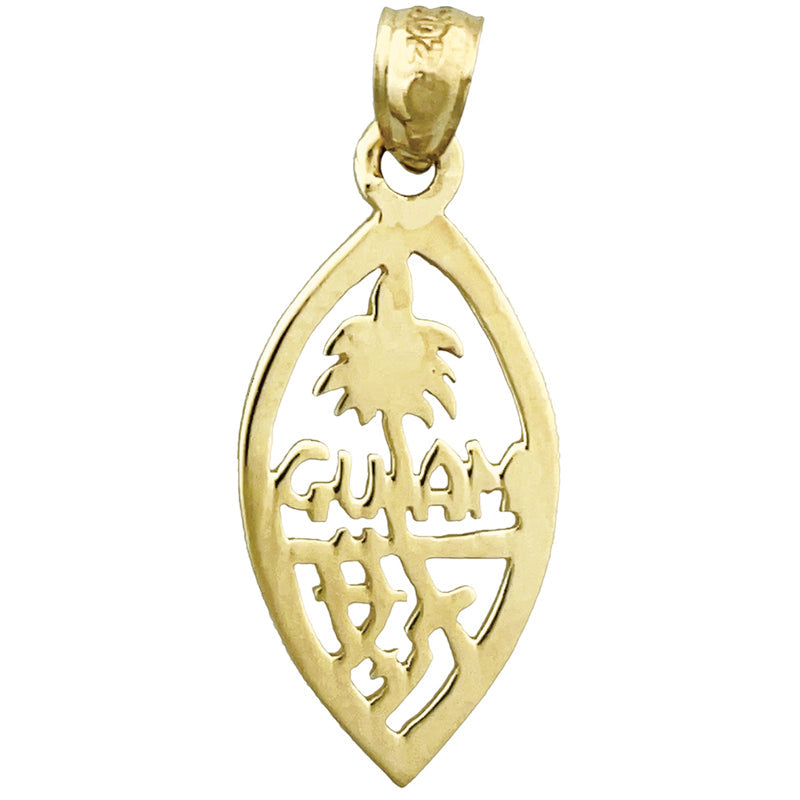 14K Gold Wappen-Guam-Charm