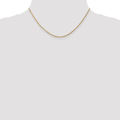 14K 1.3mm Singapurkette Halskette