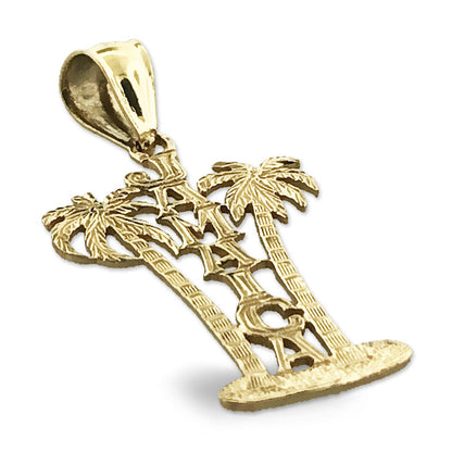 14K Gold Jamaika mit Palmen Charm