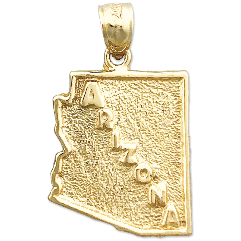 585 Gold Arizona-Bundesstaatskarte-Charm
