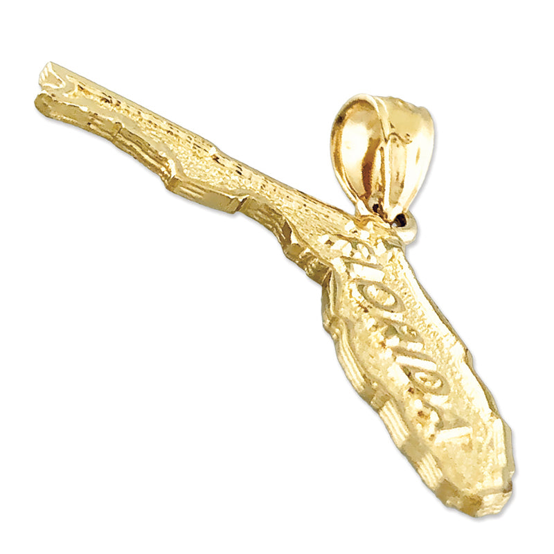 14K Gold Florida-Landkarten-Anhänger