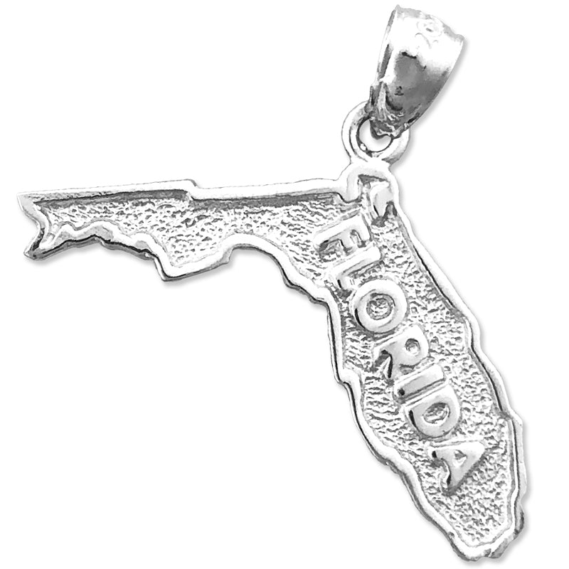 14K Gold Florida-Landkarten-Anhänger
