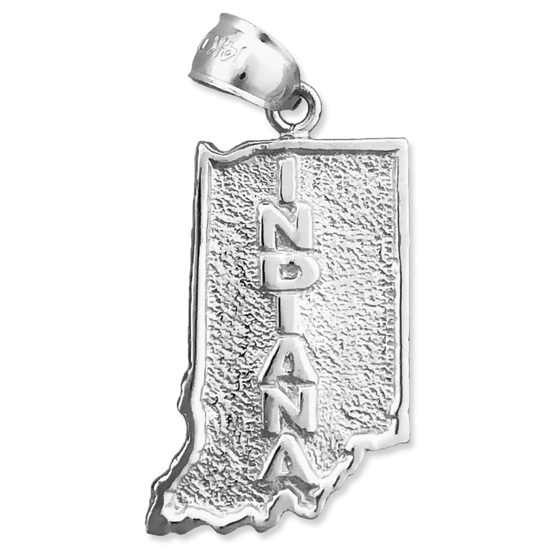 14K Gold Indiana Bundesstaat-Karte Charm
