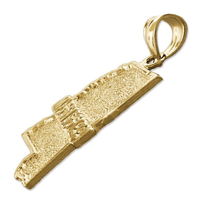 14K Gold Mississippi-Bundesstaatskarte-Charm