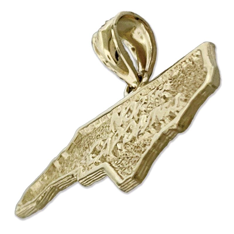 14K Gold Anhänger North Carolina Karte