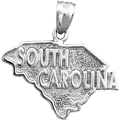 14K Gold Anhänger South-Carolina-Landkarte