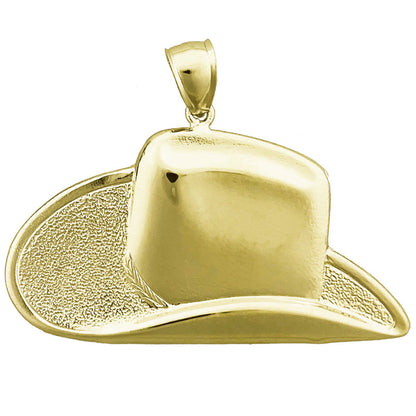14K Gold Cowboyhut-Anhänger