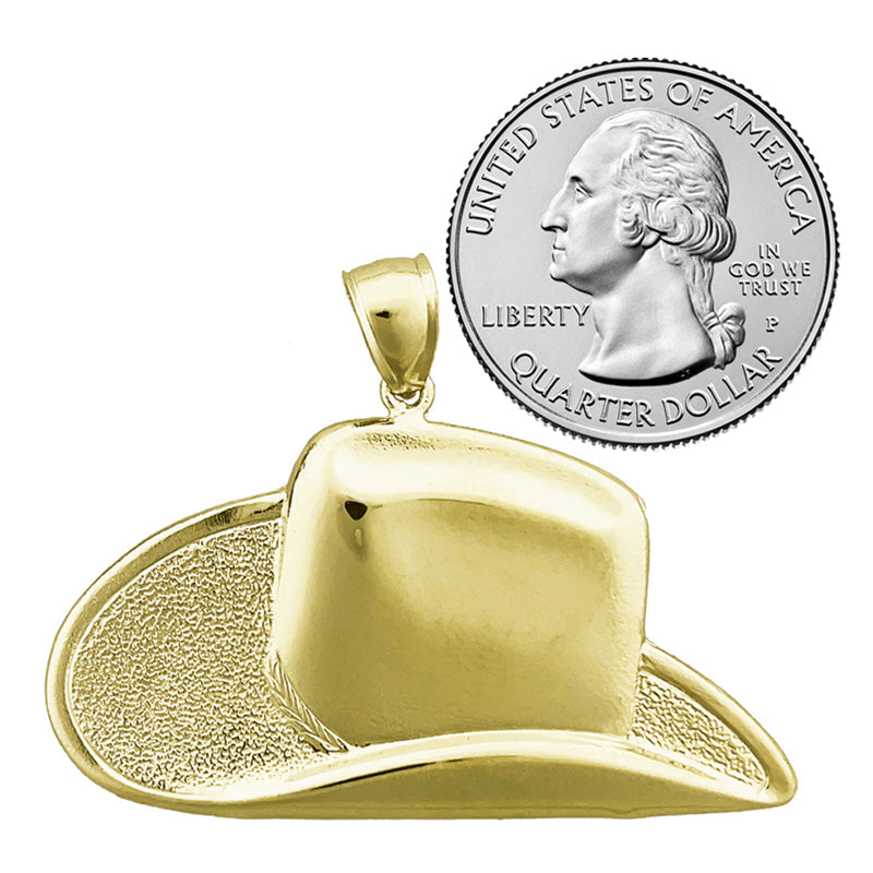 14K Gold Cowboyhut-Anhänger