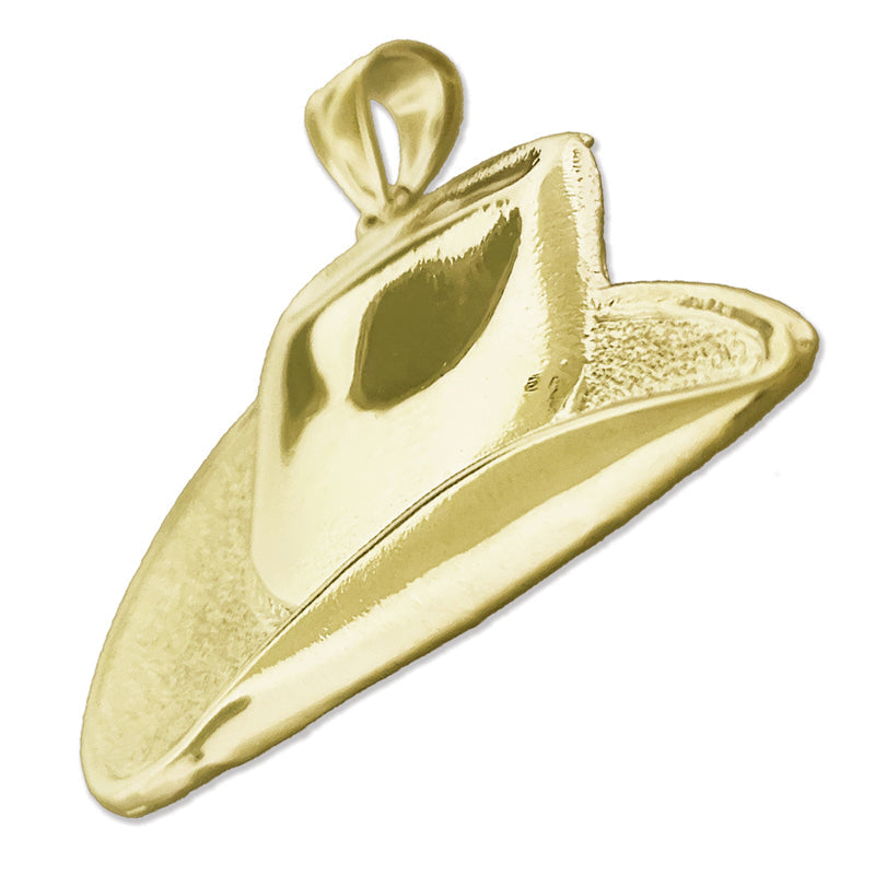 14K Gold Cowboyhut-Anhänger