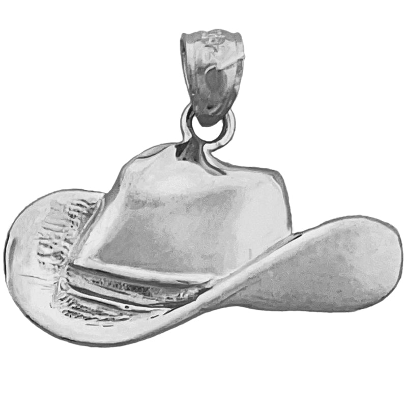 14K Gold Westernstil-Cowboyhut-Anhänger