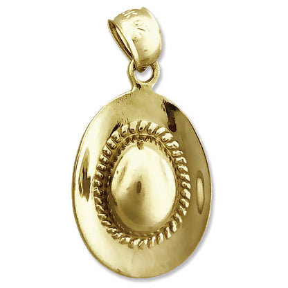 14K Gold 3D Cowboyhut-Charm