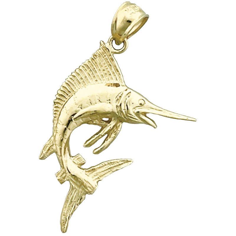 Sealife-Segelfisch-Anhänger aus 14K Gold