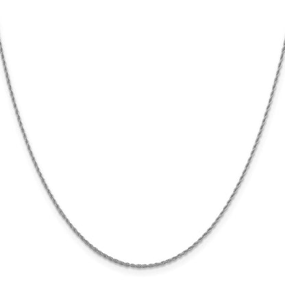 10K Weißgold 1.2 Mm Loose Kordel Halskette