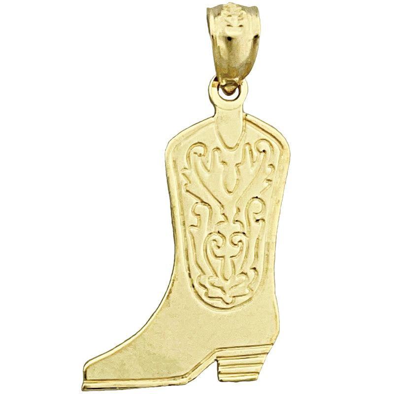 585 Gold Cowboystiefel-Charm