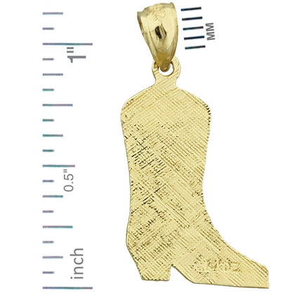 585 Gold Cowboystiefel-Charm