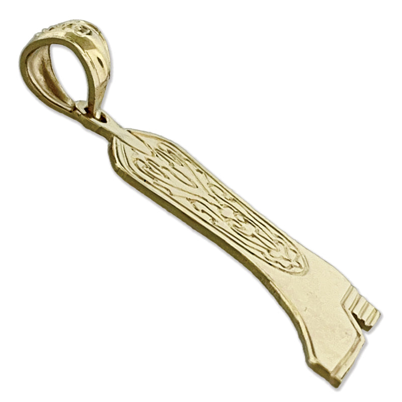 585 Gold Cowboystiefel-Charm